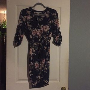 Button down floral dress